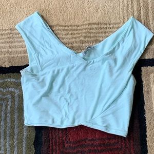 Tiffany blue crop top